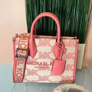 GORGEOUS TEA ROSE MIRELLA CROSSBODY !!!!! Michael Kors strap included